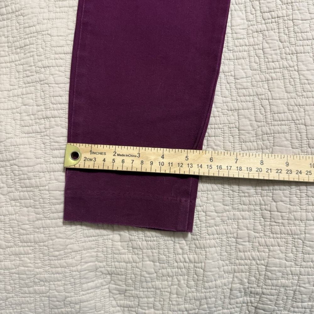 Old Navy Mid Rise Pixie Ankle Pants Purple Size 6 Reg - Picture 8 of 9